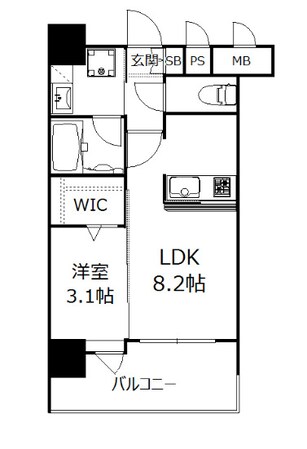 エンクレストベイ天神東Ⅱの物件間取画像